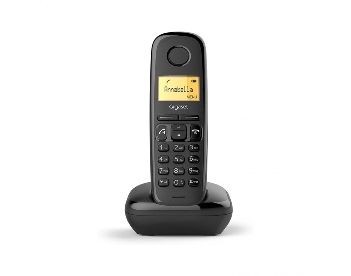 Gigaset DECT телефон A170, безжичен, черен