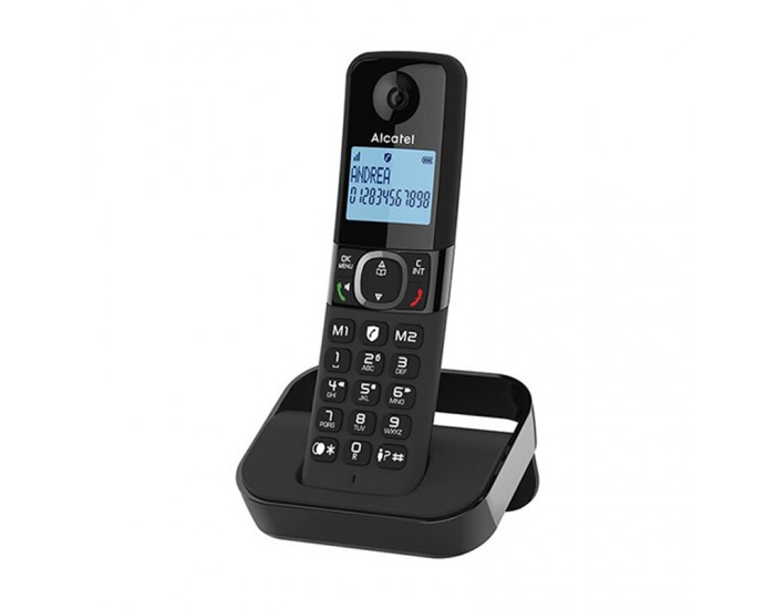 Alcatel DECT телефон F860, безжичен, черен