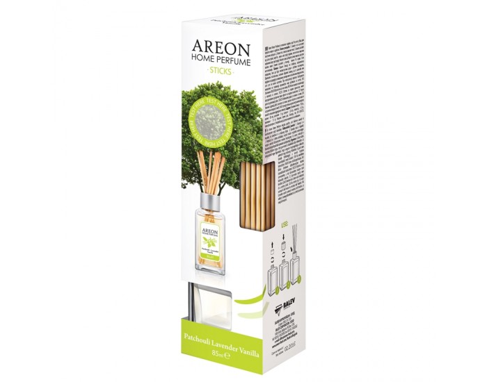 Areon Ароматизатор Home Perfume, пръчици, пачули, лавандула и ванилия, 85 ml