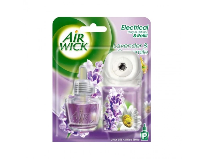 Air Wick Ароматизатор, електрически, лавандула, с включен пълнител, 19 ml