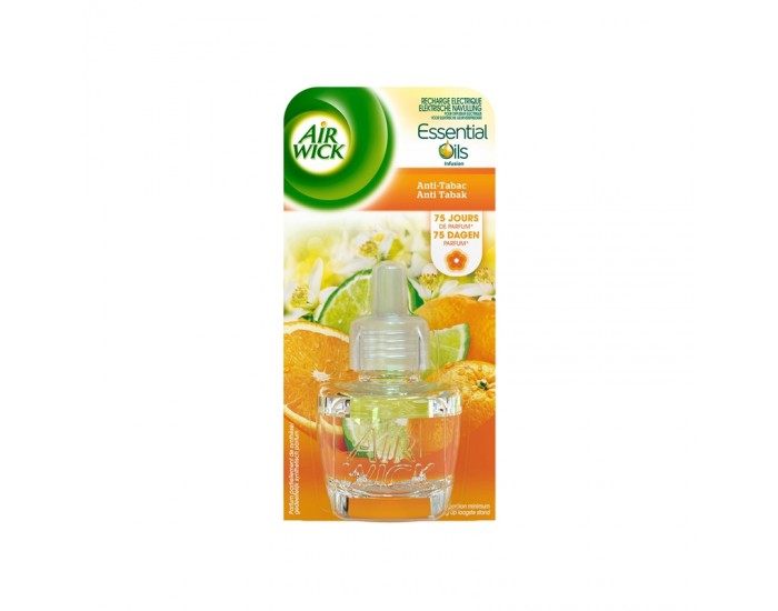 Air Wick Пълнител за електрически ароматизатор, против тютюнев дим, 19 ml