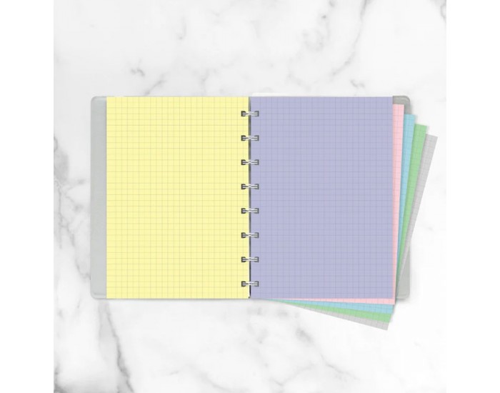 Filofax Пълнител за тефтер Pastel, A5, на квадратчета, цветен