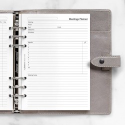 Filofax Планер за срещи, A5, бял - Тетрадки, Тефтери и Бележници