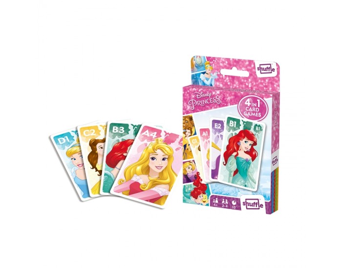 Cartamundi Карти за игра Princess, 4 в 1