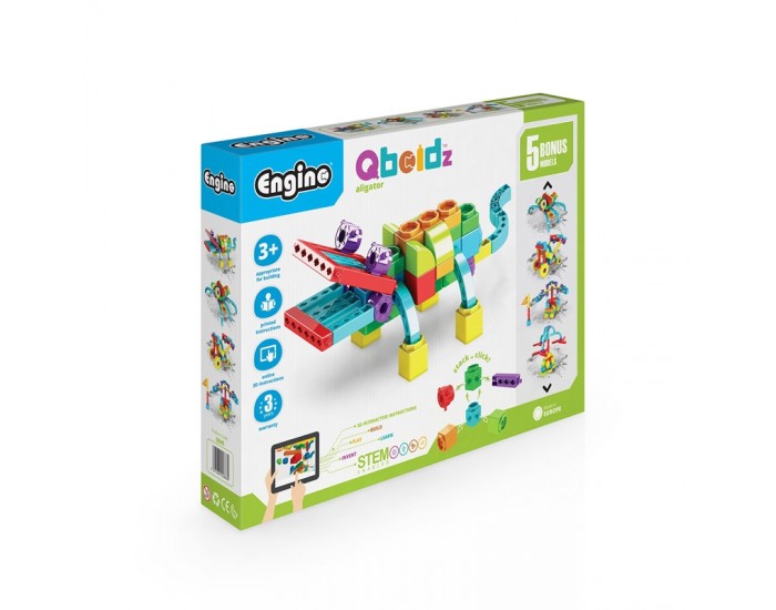 Engino Конструктор Qboidz - Aлигатор, 5 в 1