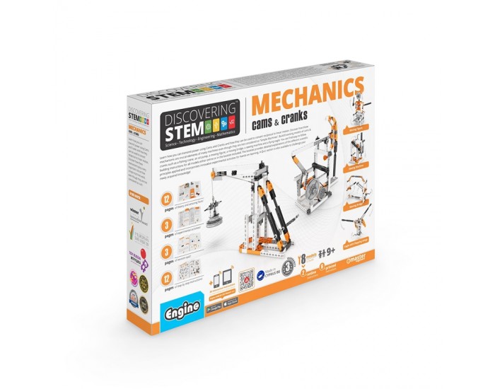 Engino Конструктор STEM Mechanics - Манивели и зъбци