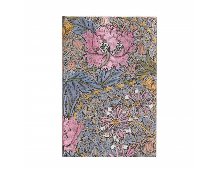 Paperblanks Тефтер William Morris, Mini, широки редове, твърда корица, 88 листа