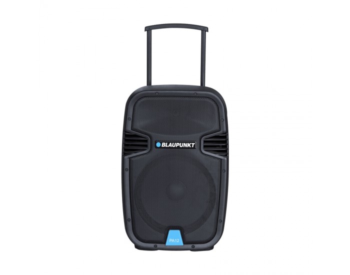 Blaupunkt Тонколона PA12, караоке, с Bluetooth, FM радио, USB/SD/AUX, 650 W, черна, с 1 кабелен микрофон