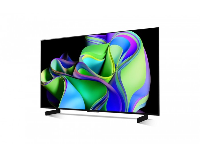 Телевизор LG OLED42C32LA, 42" UHD OLED evo, 4K (3840 x 2160), DVB-C/T2/S2, Full Cinema Screnn, Alpha 9, 120Hz, ThinQ AI, HDR10, VRR, NVIDIA G-SYNC, AMD FreeSync, Dolby Vision, Dolby Atmos, Wi-Fi, BT, HDMI, USB, Multi View, Meteor Titan