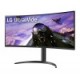 Монитор LG 34WP65CP-B, 34" UltraWide AG, Curved VA, 5ms, 1ms MBR, CR 3000:1, 300 cd/m2, 21:9, QHD 3440x1440, HDR10, AMD FreeSync, sRGB 99%, 160Hz, HDMI, DisplayPort, Speaker Maxx Audio 7Wx2, Tilt, Height Adjustable, Headphone Out, Black