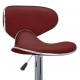 323649 Sonata H Bar Stools 2 pcs Wine Red Faux Leather