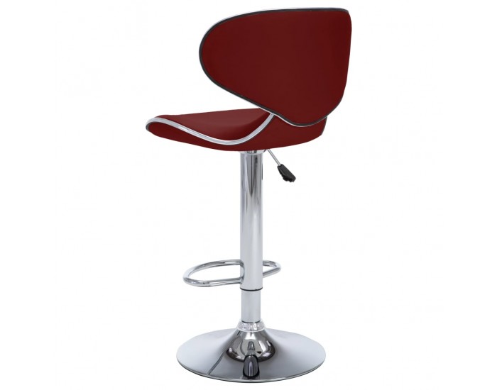 323649 Sonata H Bar Stools 2 pcs Wine Red Faux Leather