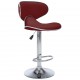 323649 Sonata H Bar Stools 2 pcs Wine Red Faux Leather