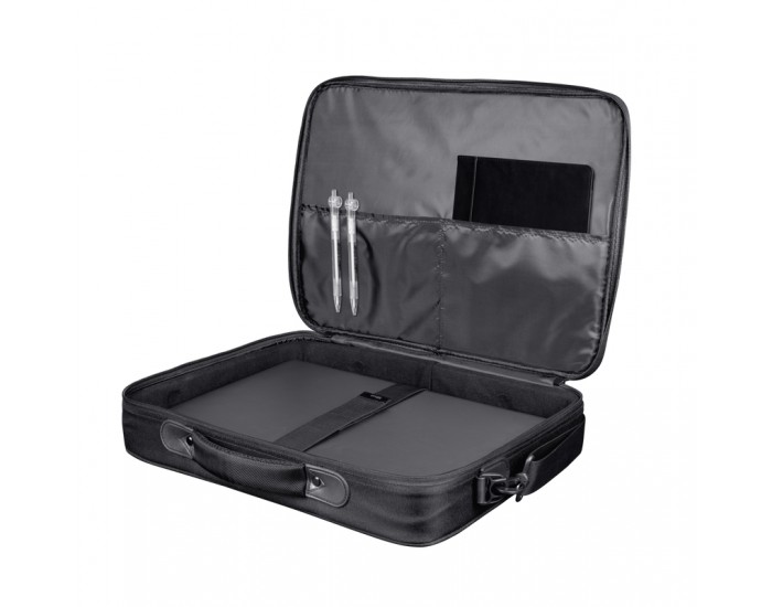 Чанта TRUST Atlanta Laptop Bag 15.6" ECO - Black