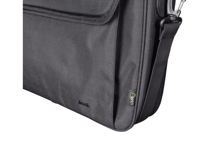 Чанта TRUST Atlanta Laptop Bag 15.6" ECO - Black