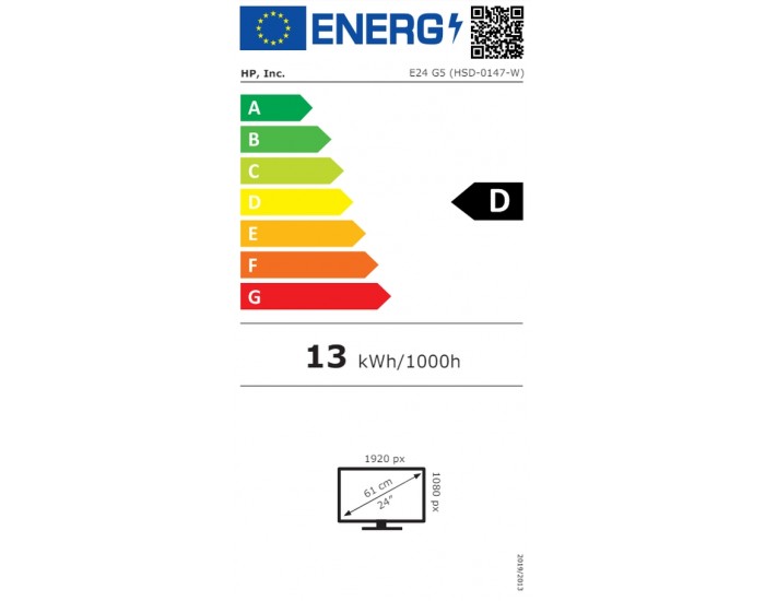 Монитор HP E24 G5, 23.8" IPS FHD Monitor