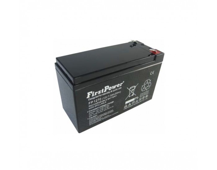 Батерия FirstPower FP7-12 - 12V 7Ah F1