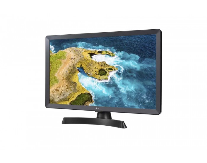 Монитор LG 24TQ510S-PZ, 23.6" WVA, LED, Smart webOS, TV Tuner DVB-T2/C /S2, 1000:1, Mega DFC, 200cd, 1366x768, AI SOUND, WiFi, HDMI, Bluetooth, USB 2.0, HOTEL MODE, AirPlay, Speaker 2x5W, Black