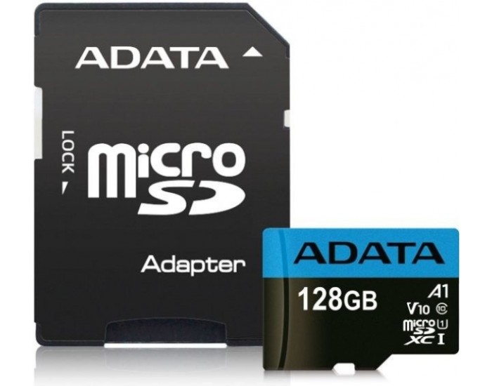 ADATA SDMICRO 128GB UHS-I CL10 V10 PLASTIC