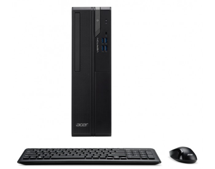 Настолен компютър Acer Veriton X2710G, Intel Core i3-13100 (up to 4.5GHz, 12MB), 1*16GB DDR4 3200MHz, 512GB SSD M.2, DVD+RW, Intel UHD Graphics, TPM module, 180W 80PLUS Bronze, KBD& Mouse USB, No OS, 3Y warranty