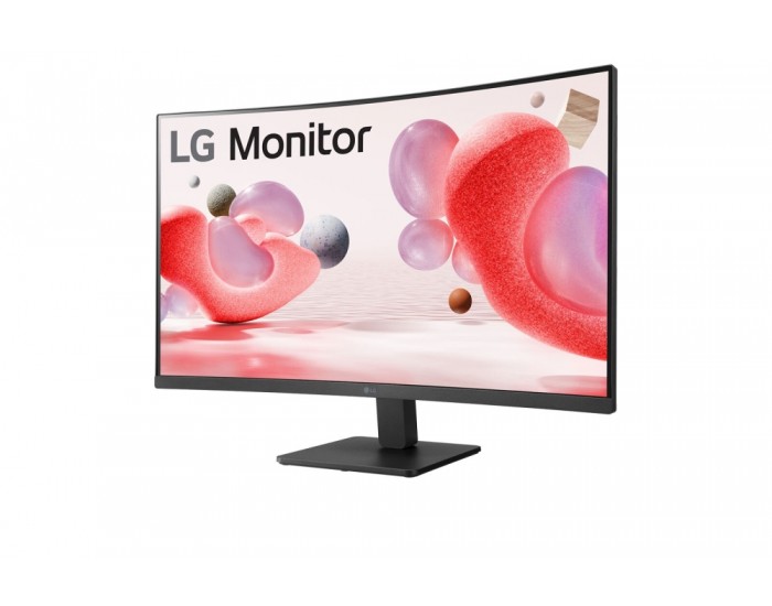 Монитор LG 32MR50C-B, 31.5" VA, Curved Display, 5ms (GtG at Faster), 100Hz, 3000:1, Dynamic Action Sync, 250 cd/m2, Full HD 1920x1080, sRGB 99%, AMD FreeSync, Flicker Safe, Reader Mode, D-Sub, HDMI, Headphone Out, Tilt, Black