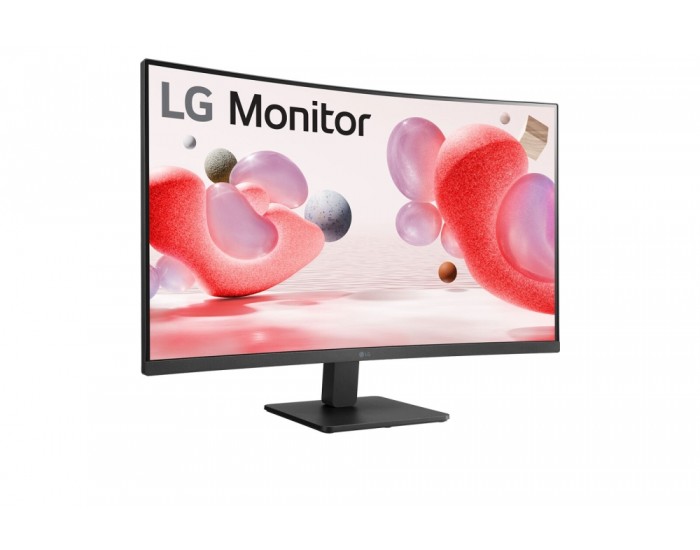 Монитор LG 32MR50C-B, 31.5" VA, Curved Display, 5ms (GtG at Faster), 100Hz, 3000:1, Dynamic Action Sync, 250 cd/m2, Full HD 1920x1080, sRGB 99%, AMD FreeSync, Flicker Safe, Reader Mode, D-Sub, HDMI, Headphone Out, Tilt, Black