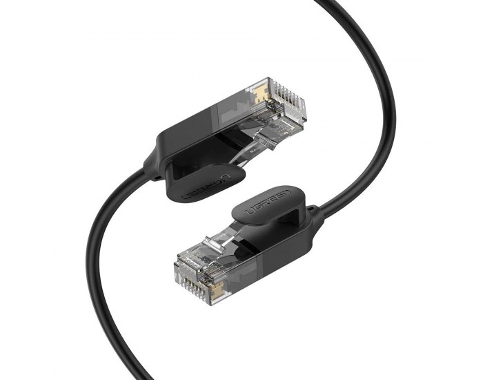 Мрежов кабел Ugreen 70332 Ethernet patchcord RJ45 Cat 6A UTP 1000Mbps 1м - черен