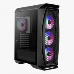 Кутия за настолен компютър Aerocool Aero One Frost с прозрачен панел от закалено стъкло AERO_ONE_FROST-G-BK-V1 - черна - Aerocool