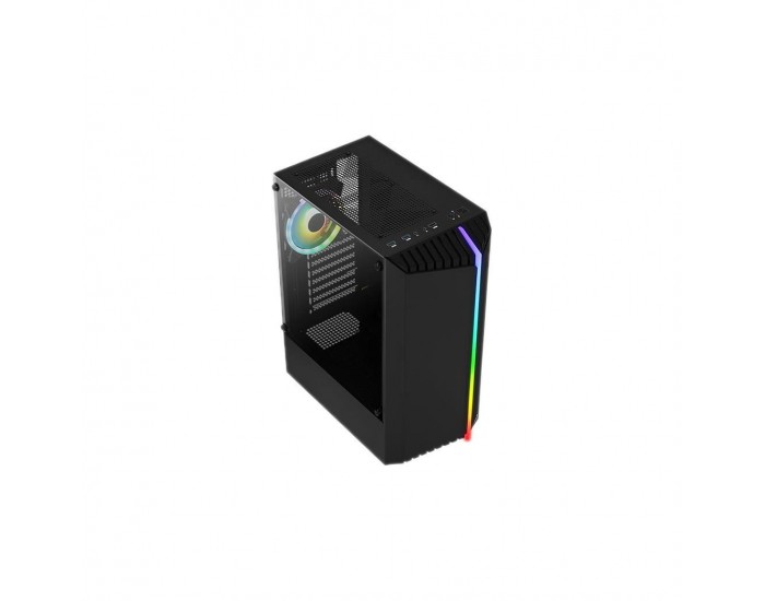 Aerocool Bionic кутия с прозрачен панел и RGB лента