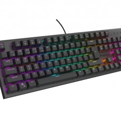 Клавиатура Genesis Mechanical Gaming Keyboard Thor 303 RGB Backlight Brown Switch US Layout Black - Клавиатури, Мишки и Падове