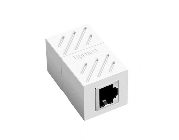 Мрежови адаптер UGREEN Ethernet RJ45, 8P/8C, Cat.7, UTP 20311 - бял