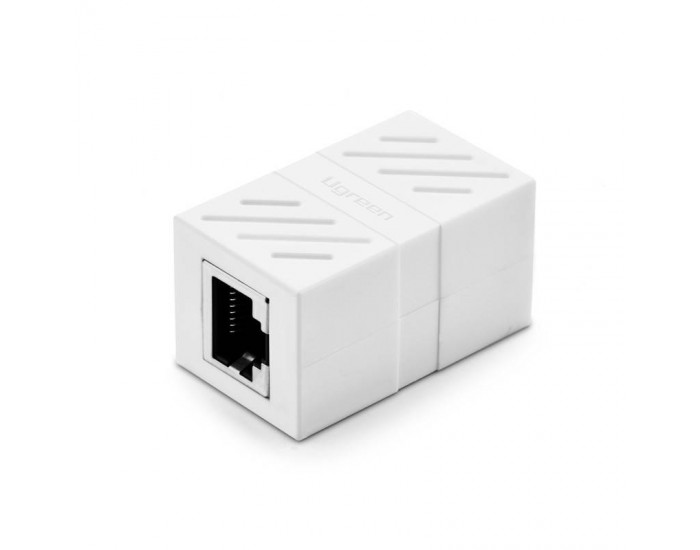 Мрежови адаптер UGREEN Ethernet RJ45, 8P/8C, Cat.7, UTP 20311 - бял