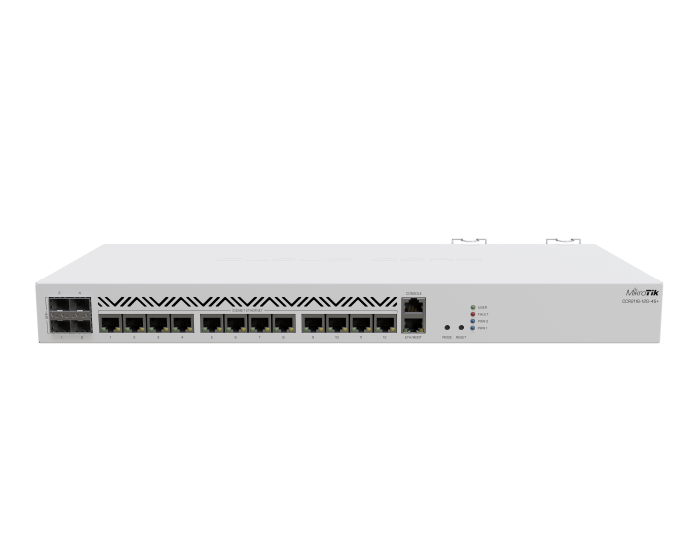 12-портов комутатор Mikrotik CCR2116-12G-4S+ с 4 SFP+ порта