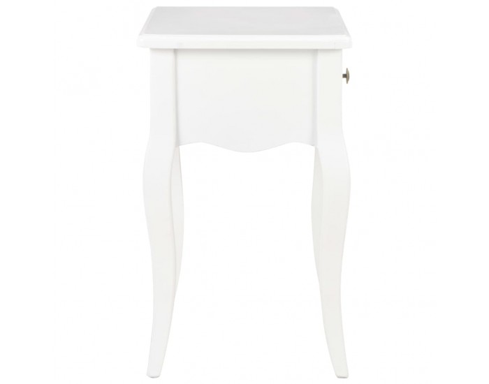 280005 Sonata H Nightstand White 40x30x50 cm Solid Pine Wood