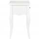 280005 Sonata H Nightstand White 40x30x50 cm Solid Pine Wood