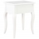 280005 Sonata H Nightstand White 40x30x50 cm Solid Pine Wood