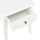 280005 Sonata H Nightstand White 40x30x50 cm Solid Pine Wood