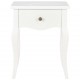 280005 Sonata H Nightstand White 40x30x50 cm Solid Pine Wood