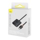 Двупосочен HDMI превключвател Baseus AirJoy 2 в 1 4K 60Hz с вграден 1м кабел B01331105111-01 - черен