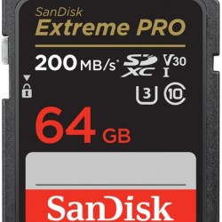 SanDisk Extreme PRO 64GB SDXC Memory Card + 2 years RescuePRO Deluxe up to 200MB/s & 90MB/s Read/Write speeds, UHS-I, Class 10, U3, V30; EAN:619659188719 - USB Хъбове, Четци и Флашки