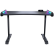 COUGAR Mars 120 Gaming Desk, USB 3.0 x 1/ USB 2.0 x 1/ 3.5mm Audio jack x 2/RGB button, 1250x810x740(mm), Ergonomic & Scratch Resistant Gaming Space, Carbon Fiber Texture, Multifunctional Design, Dual-sided ARGB, Welded Steel Frame, Maximum Stability