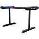 COUGAR Mars 120 Gaming Desk, USB 3.0 x 1/ USB 2.0 x 1/ 3.5mm Audio jack x 2/RGB button, 1250x810x740(mm), Ergonomic & Scratch Resistant Gaming Space, Carbon Fiber Texture, Multifunctional Design, Dual-sided ARGB, Welded Steel Frame, Maximum Stability