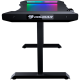 COUGAR Mars 120 Gaming Desk, USB 3.0 x 1/ USB 2.0 x 1/ 3.5mm Audio jack x 2/RGB button, 1250x810x740(mm), Ergonomic & Scratch Resistant Gaming Space, Carbon Fiber Texture, Multifunctional Design, Dual-sided ARGB, Welded Steel Frame, Maximum Stability