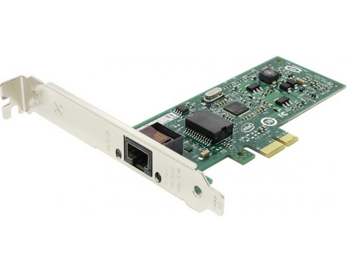 Intel Gigabit CT Desktop Adapter, 1GB CT port, Ethernet, 10/100/1000Base-T, PCI-E v1.1x2.5  (Low Profile and Full Height brackets included)