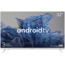 32', HD, Google Android TV, White, 1366x768, 60 Hz, Sound by JVC, 2x8W, 33 kWh/1000h , BT5, HDMI ports 3, 24 months - Офис