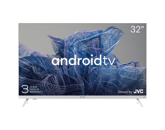 32', HD, Google Android TV, White, 1366x768, 60 Hz, Sound by JVC, 2x8W, 33 kWh/1000h , BT5, HDMI ports 3, 24 months