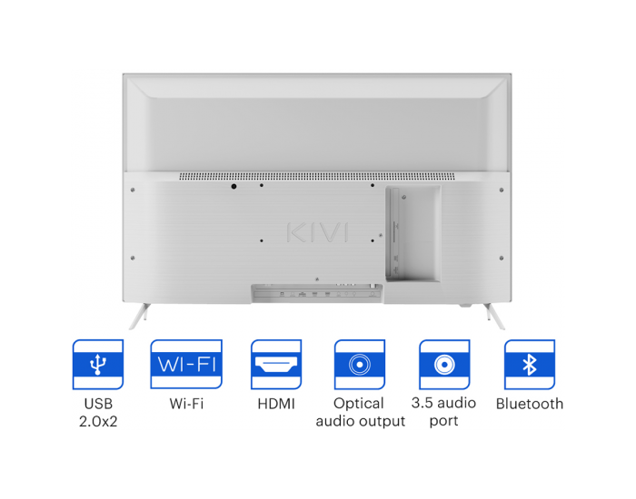 32', HD, Google Android TV, White, 1366x768, 60 Hz, Sound by JVC, 2x8W, 33 kWh/1000h , BT5, HDMI ports 3, 24 months