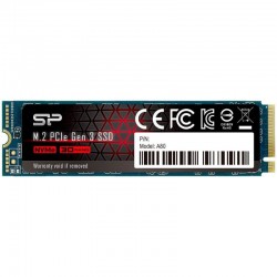 SILICON POWER A80 2TB SSD, M.2 2280, PCIe Gen3x4, Read/Write: 34000 / 3000 MB/s - Хард дискове, Карти памет, CD и DVD дискове