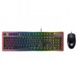 COUGAR DEATHFIRE EX COMBO Gaming Keyboard with Gaming Mouse, Hybrid Mechanical (20 million keystrokes),19-Key Rollover,8 backlight effects/8 colors backlight, ADNS-5050 Optical gaming mouse sensor, Resolution-1000/500/1500/2000 DPI - COUGAR GAMING