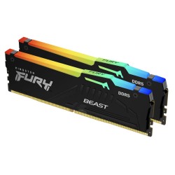 Kingston DRAM 64GB 6000MT/s DDR5 CL36 DIMM (Kit of 2) FURY Beast RGB EXPO EAN: 740617331882 - Компютърни Компоненти